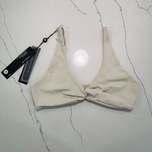 YoungLA Cream Bikini Top - M
